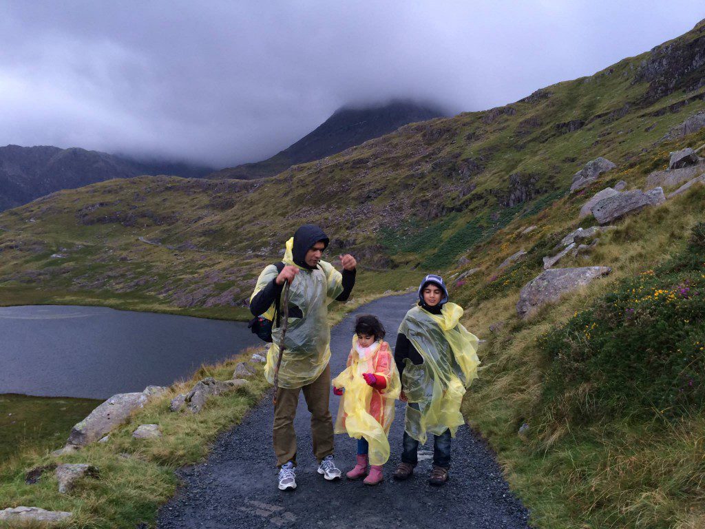 Putting our ponchos on